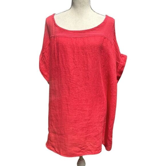 Lungo L’Armo Linen Flowing Summer Top 2X Made in Italy - Picture 1 of 7